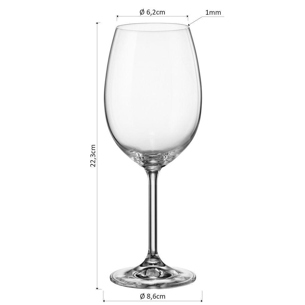 Bohemia Gastro Taça Vinho 22X8X8Cm 480Ml Cristal Transp 6Pç - 2