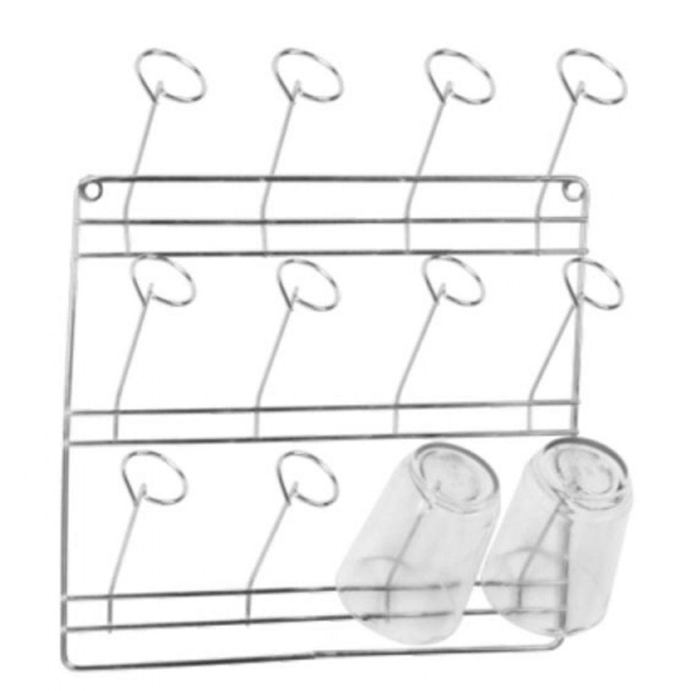Escorredor de Copos de Parede com Capacidade para 12 Copos - 1
