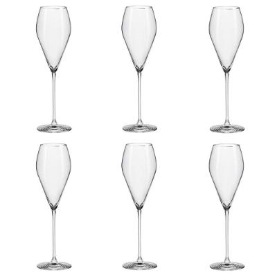Conjunto De Taças De Cristal Para Espumante 6 Peças 230 Ml Oxford