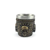 Copo Shot Dose Em Aço Inox Resina Modelo 4 Caveiras - 1