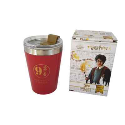 Copo Parede Dupla Inox Harry Potter 300ml