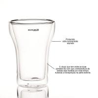 Conjunto 2 Copos Parede Dupla Suco Drink 350ml Bugatti - 5