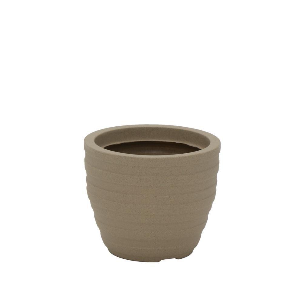 Vaso Inca Tramontina Basic em Polietileno Areia 24 Cm - 2