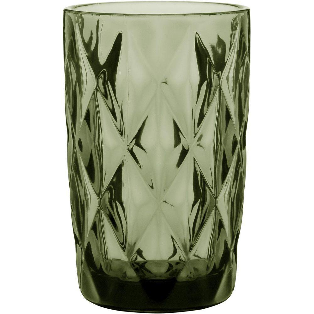Copo Long Drink 13X8X8Cm 370Ml Vidro Verde 6Pç - 1