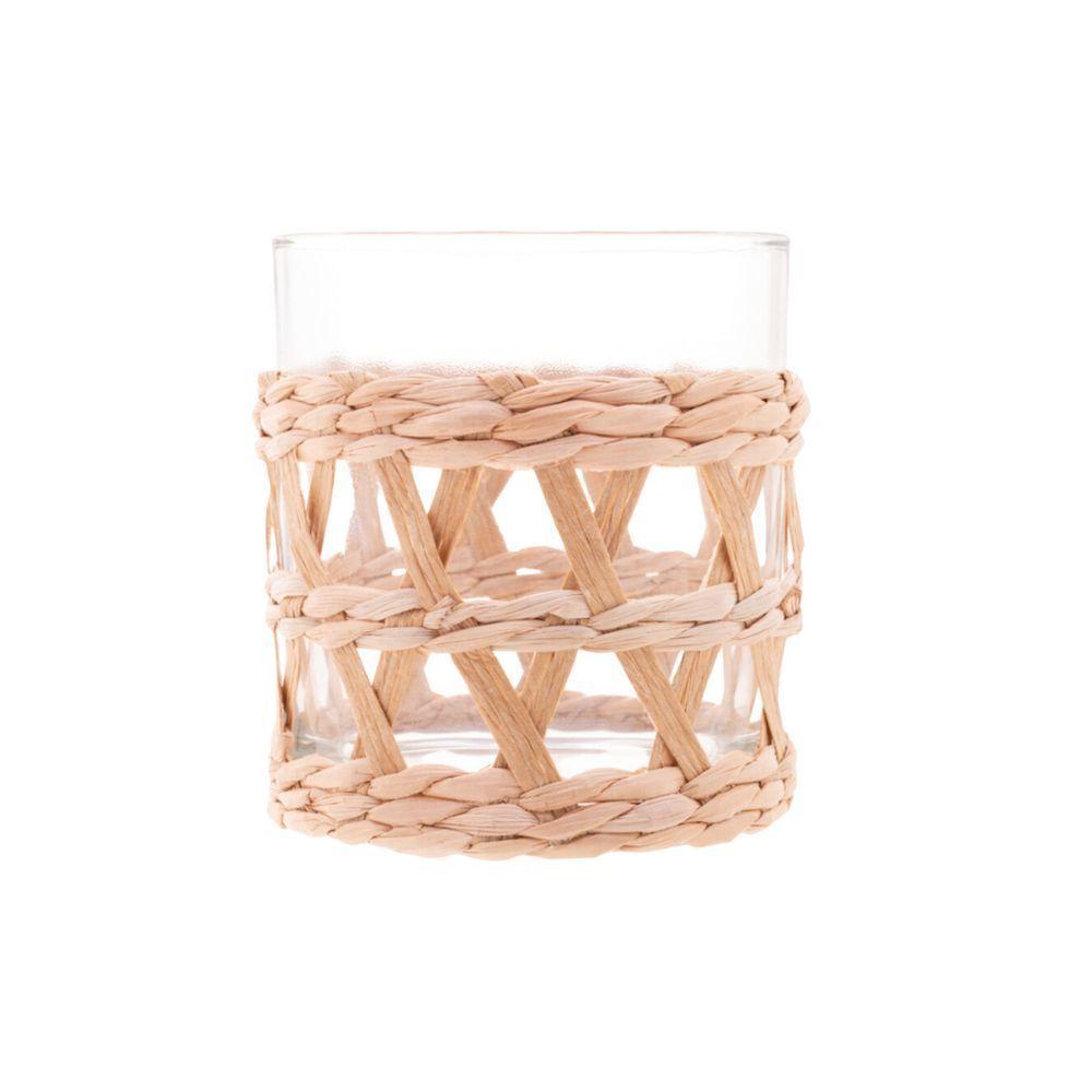 Jogo De Copos Baixos Em Vidro Com Sisal Com 4 Peças 320Ml Wolff - 6