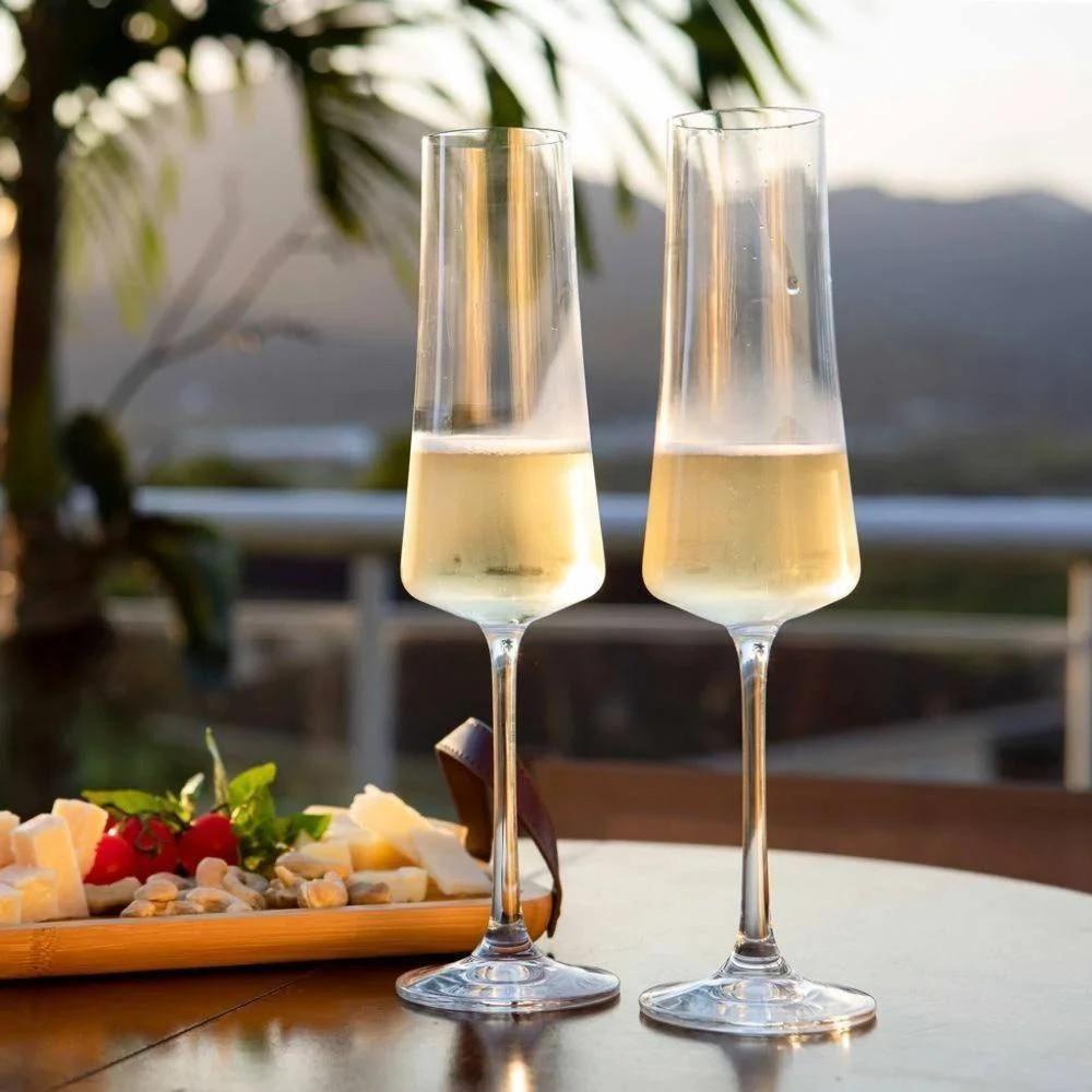 Jogo De Taças Para Champanhe Em Cristal Xtra Com 6 Peças 210ml Bohemia - 5