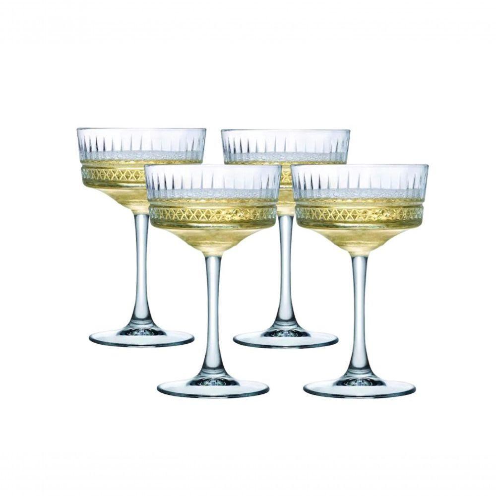 Jogo De Taças Para Champanhe Em Vidro Elysia Com 4 Peças 260ml Pasabahce - 2
