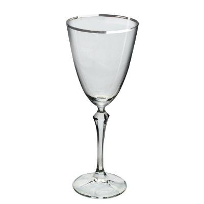 Jogo De Taças Para água Em Cristal Elizabeth Decorada Com 6 Peças 350ml Crystalex