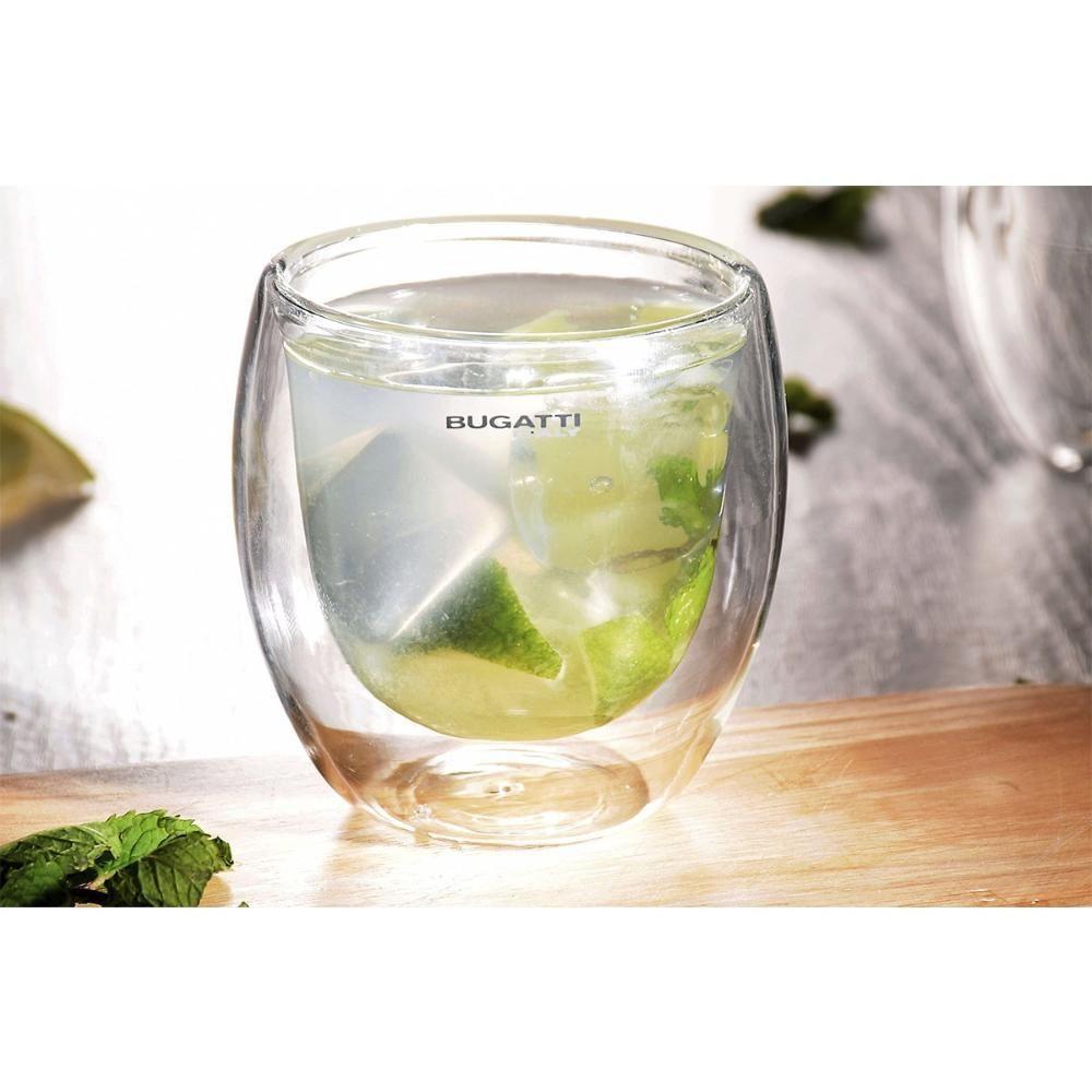 Jogo Chá 2 Copos Parede Dupla 250ml E Infusor Ervas Morango - 4