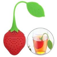 Jogo Chá 2 Copos Parede Dupla 250ml E Infusor Ervas Morango - 5