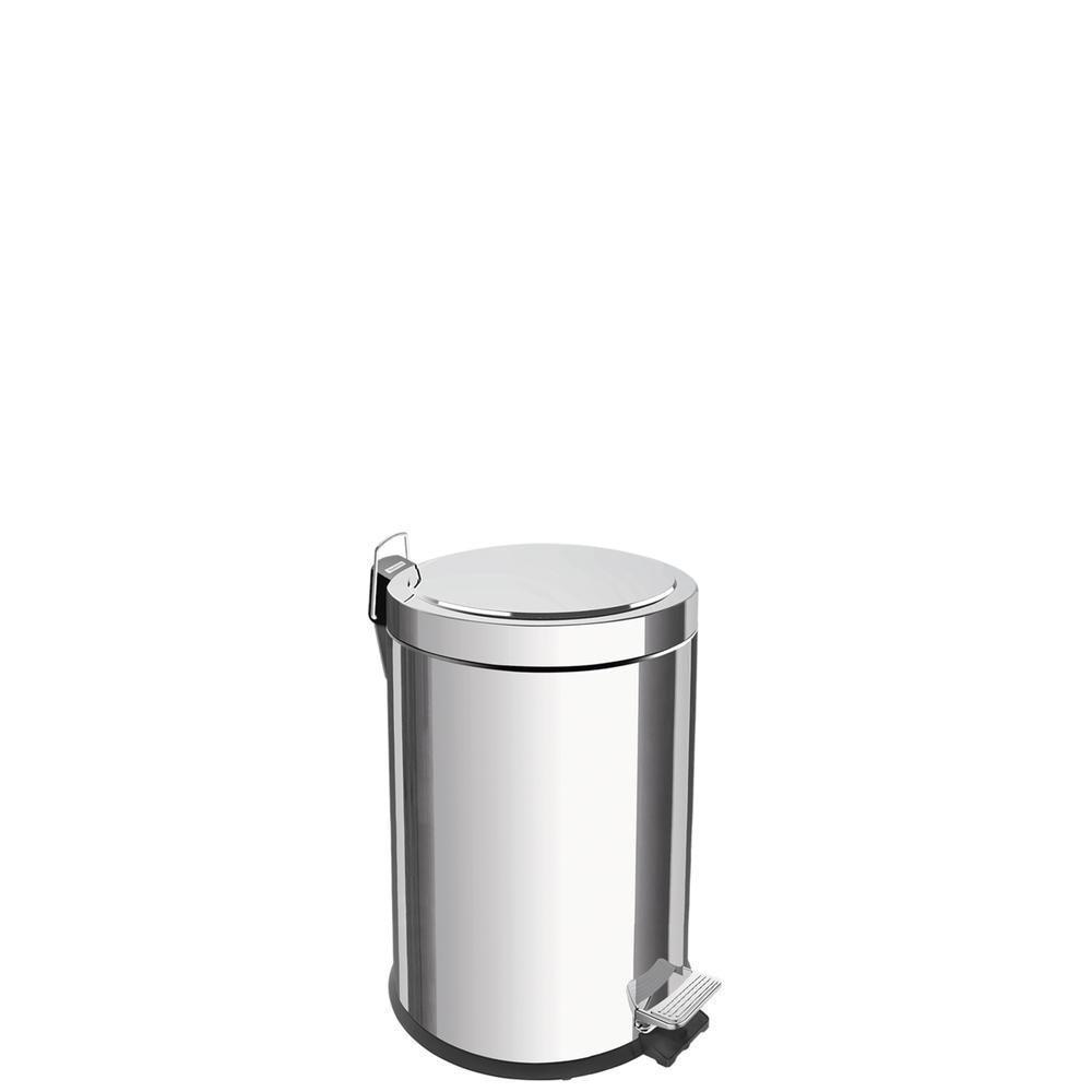 Lixeira Inox Com Tramontina Brasil 5 Com Acabamento Polido E - 1