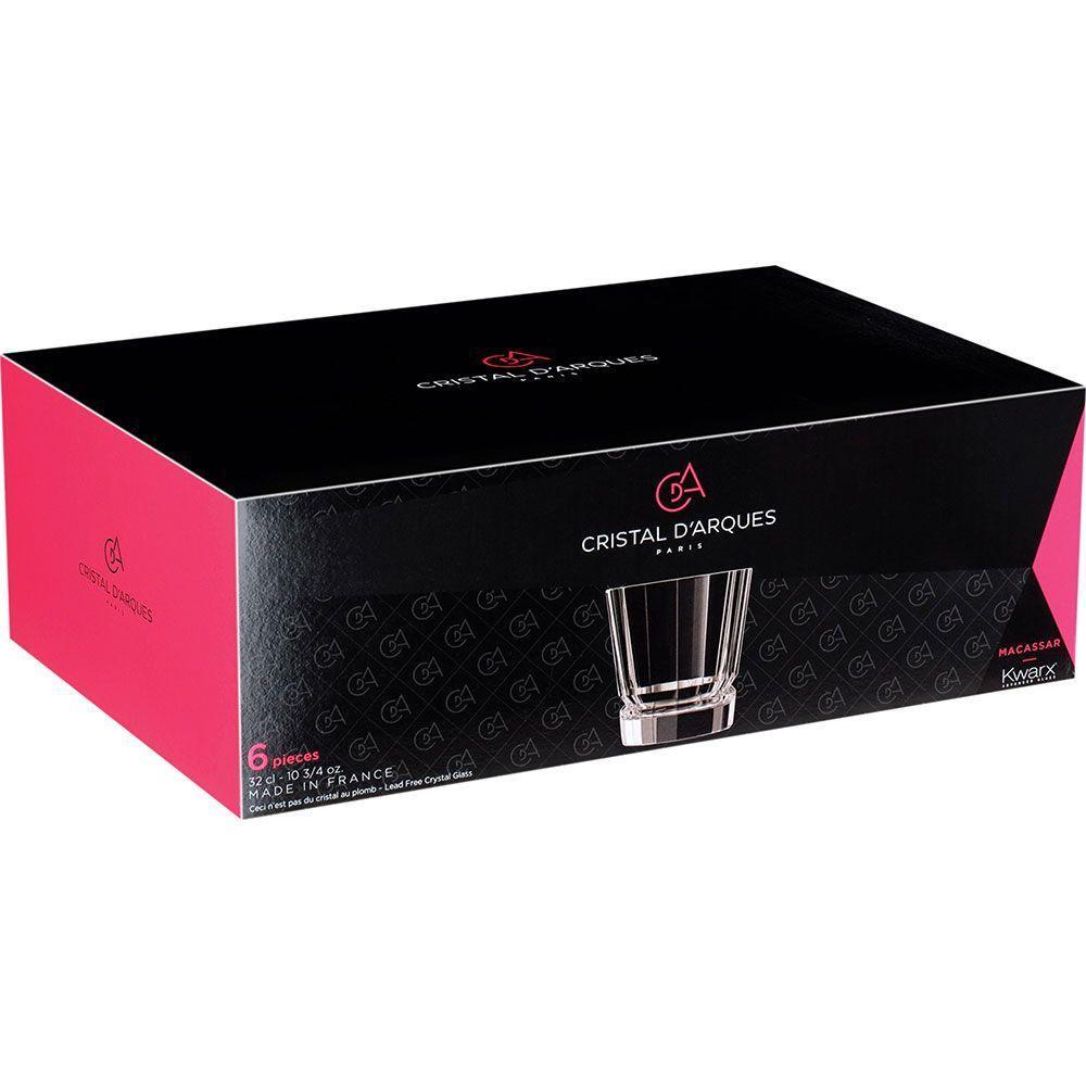 Macassar Copo Uísque 10X9X9Cm 320Ml Cristal Transp 6Pç - 2