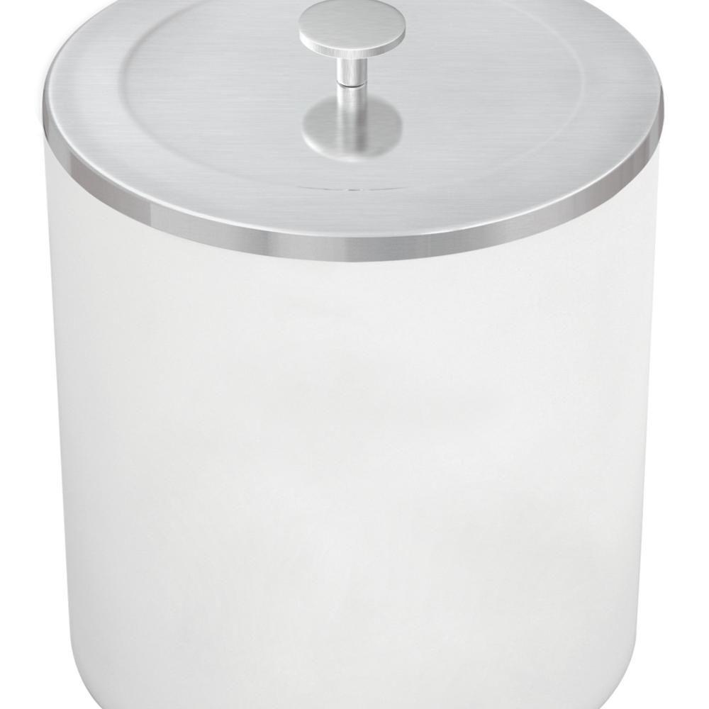 Lixeira Tramontina Útil Com Tampa Em Aço Inox Branco 5 L - 2