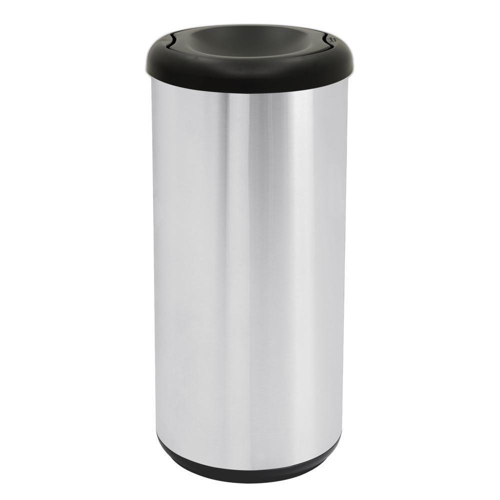 Lixeira Inox Tramontina Cápsula Selecta Plus Basculante Pret - 2