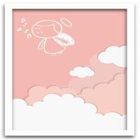 Conjunto Quadros Decorativos 2 Peças 40X60 Menina Anjo Titulo Moldura Branca - 3