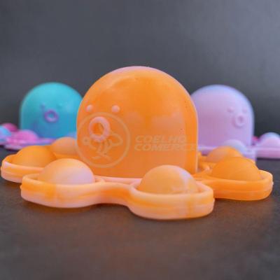 Chaveiro Reversível Pop It Anti Stress Silicone Sensorial