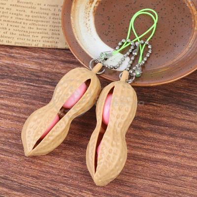 Chaveiro Amendoim Anti Stress de Apertar Sensorial Relaxa