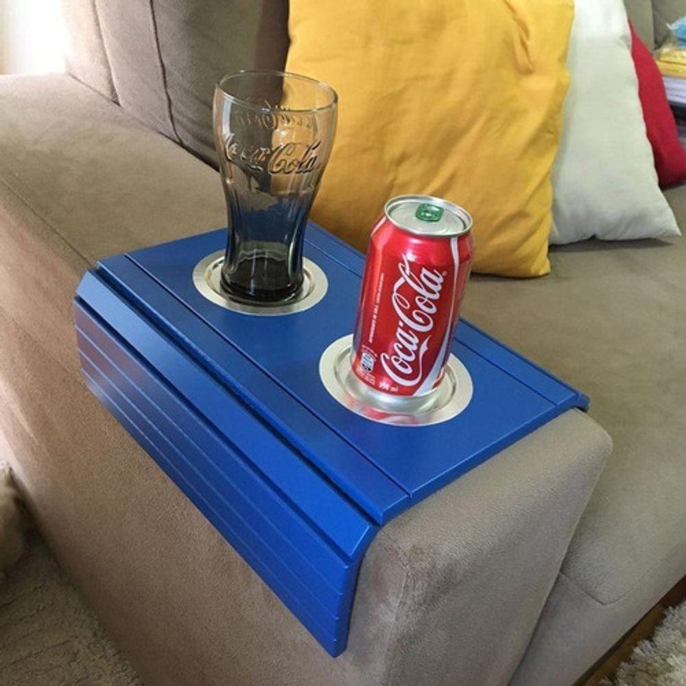 Esteira Decorativa Laqueada Apoio Sofá Cop Alumínio Azul Bic - 5