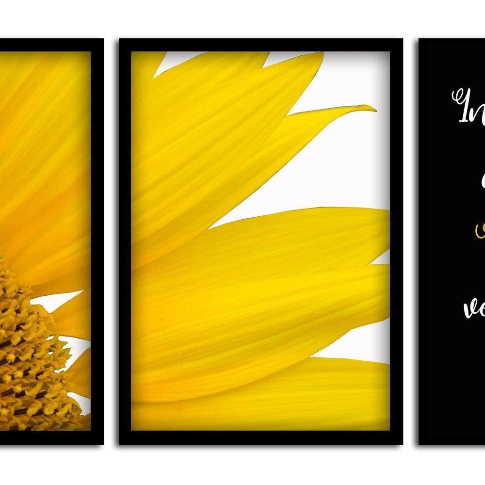 Kit 03 Quadross "Motivação" 43X33X1Cm - 7