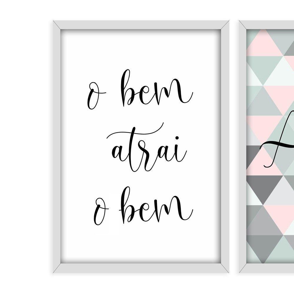 Kit 03 Quadross "Frases Amor" 43X33X1Cm - 5