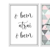 Kit 03 Quadross "Frases Amor" 43X33X1Cm - 5