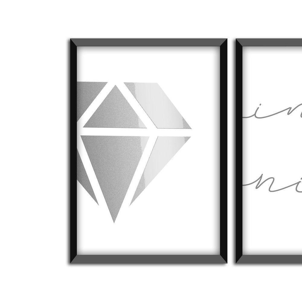 Kit 03 Quadross "Infinito" 43X33X1Cm - 5