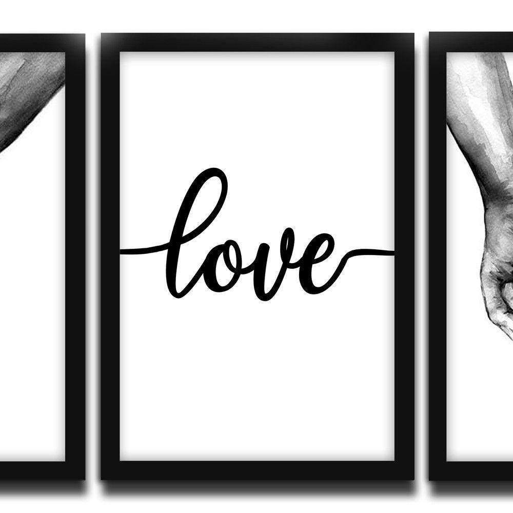 Kit 03 Quadross "Mãos Dadas" 43X33X1Cm - 7