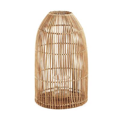 Lanterna Em Rattan 50X30Cm