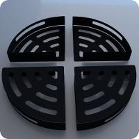 Prateleira De Canto Para Quarto Inox Preto Fosco Multiuso - 3