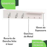 Porta Chaves De Parede Porta Chaveiro Organizador B.b.c.c - 6