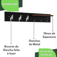 Porta Chaves De Parede Porta Chaveiro Organizador P.m.c.c - 6