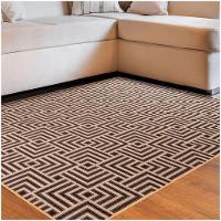 Tapete Sala Quarto Funcional Tabuleiro 1,50 X 2,00 Titulos Bege-72 - 1