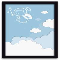 Conjunto Quadros Decorativos 2 Peças 40X60 Menino Anjo Titulo Moldura Preta - 3