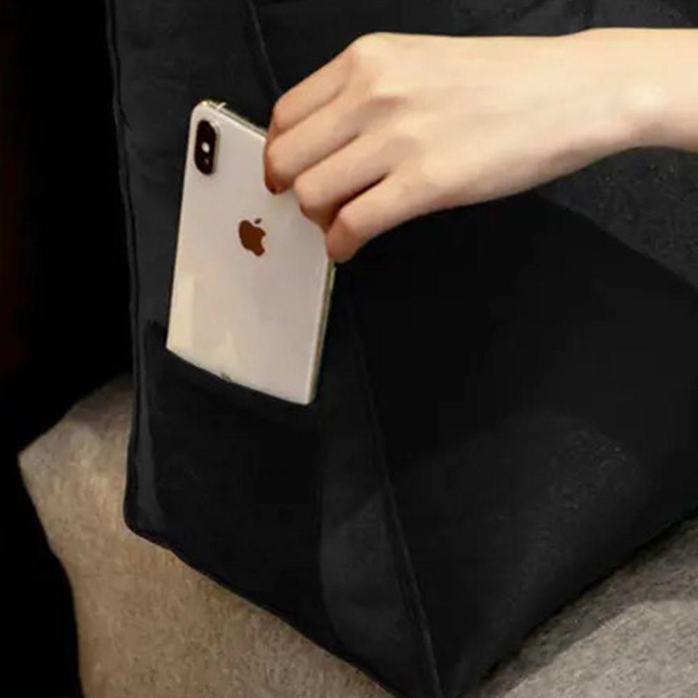 Almofada Para Cabeceira Spot 195cm Com Porta Celular Preto - 7