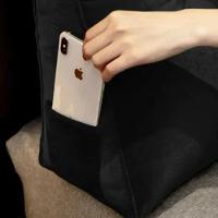 Almofada Para Cabeceira Spot 140cm Com Porta Celular Preto