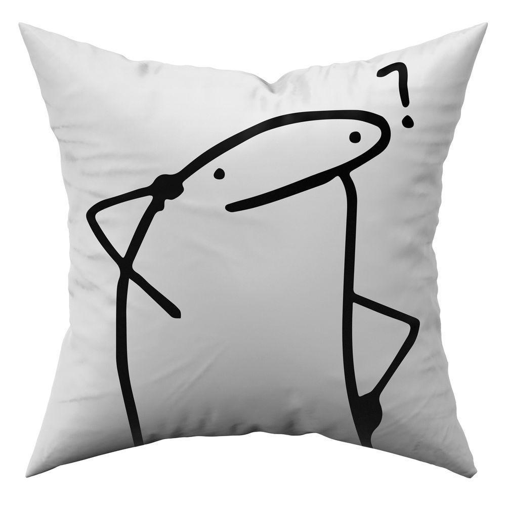 Kit C/ 4 Capas De Almofadas Flork Meme Humores 45cm X 45cm - 4