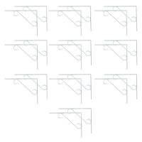 Kit 20 Cantoneira Branca Suporte Prateleira Em S 20X30Cm - 1