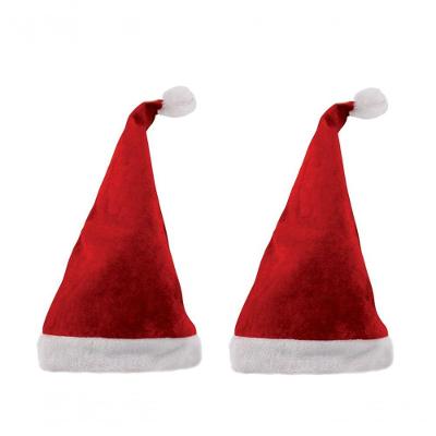 Kit Gorro Papai Noel Veludo Luxo 2un Tamanho Único Yangzi