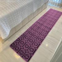 Passadeira Carpete Sala Quarto Geométrico 0,50 X 3,00 Titulo Cor Rosa - 1