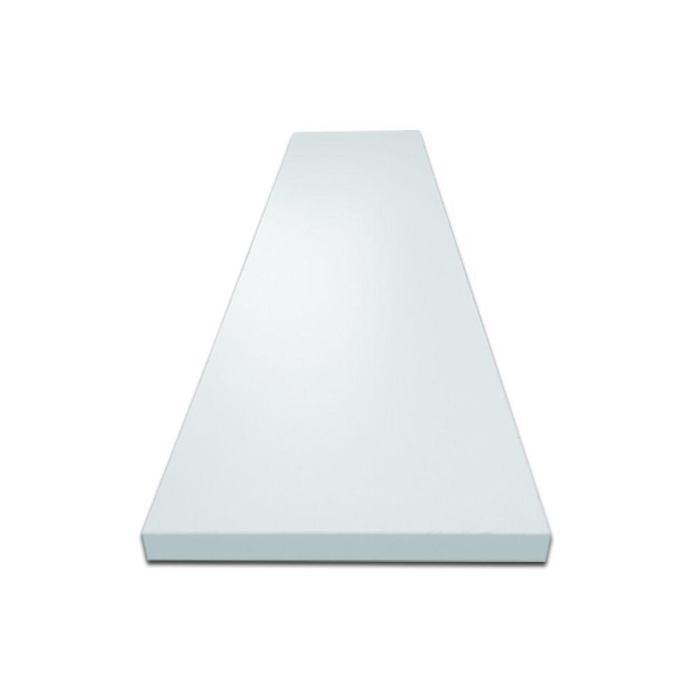 Prateleira Simples Branca 60X20 Cm Com Suporte Em Mdf - 3