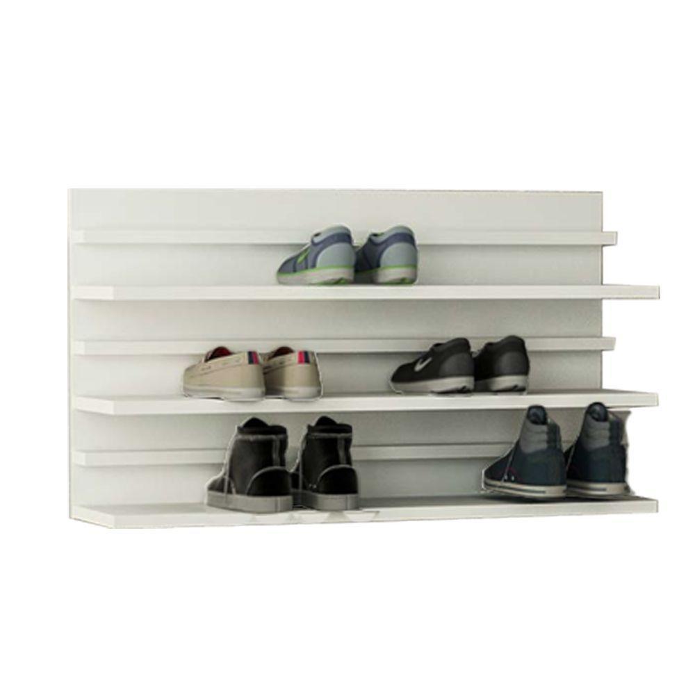 Sapateira Suspensa 3 Prateleiras Branca Em Mdf - 3