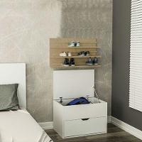 Sapateira Suspensa 3 Prateleiras Madeirado Em Mdf - 4