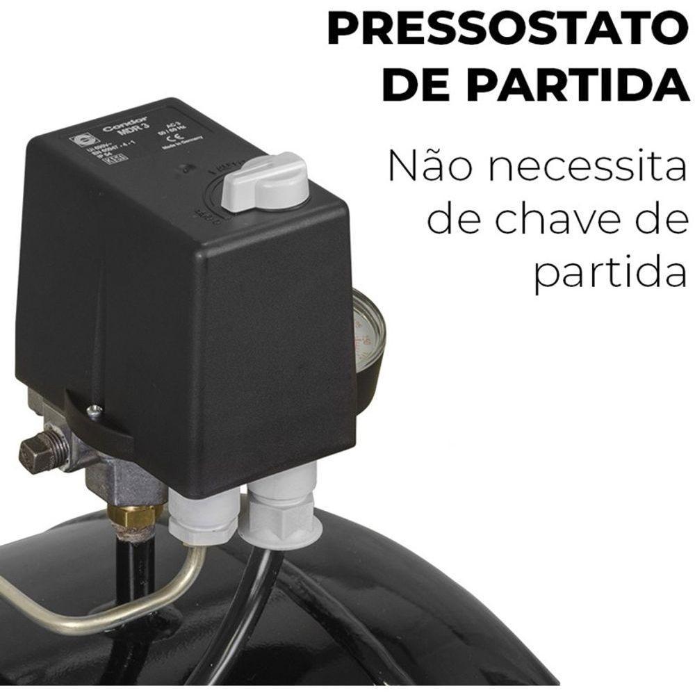 Compressor Schulz Audaz Mcsv 20 150 Litros Ic-tech 175lbs Trifásico - 4
