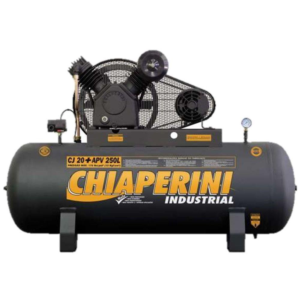 Compressor Chiaperini Cj 20+ Apv 250 Litros 175 Libras 5 Cv Trifásico - 2