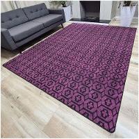 Tapete Carpete Sala Quarto Elegante Geométrico 2,00 X 2,50 Titulo Cor Rosa - 3