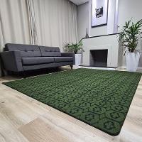 Tapete Carpete Sala Quarto Elegante Geométrico 2,00 X 2,50 Titulo Cor Verde - 5