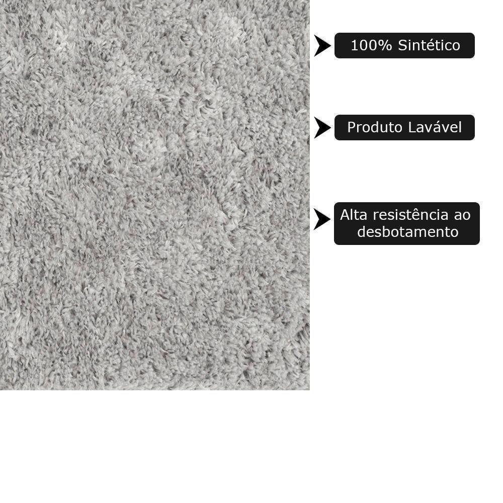 Tapete Para Sala De Estar Foffo 2,00x2,50 Platina São Carlos - 7