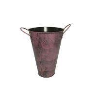 Balde Vaso Enfeite De Ferro C/ Alça Jardim Quintal Decoração - 2