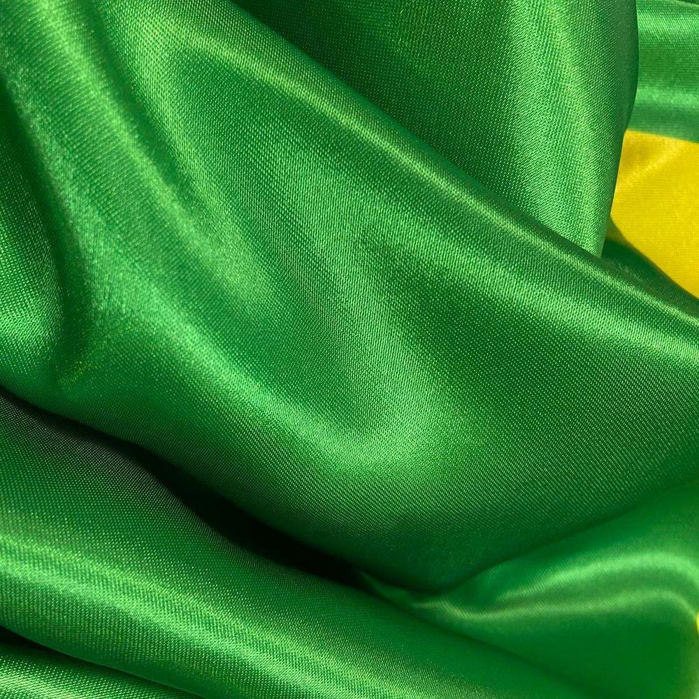 Bandeira Do Brasil Oficial Em Cetim Pequeno 55Cm X 35Cm - 5