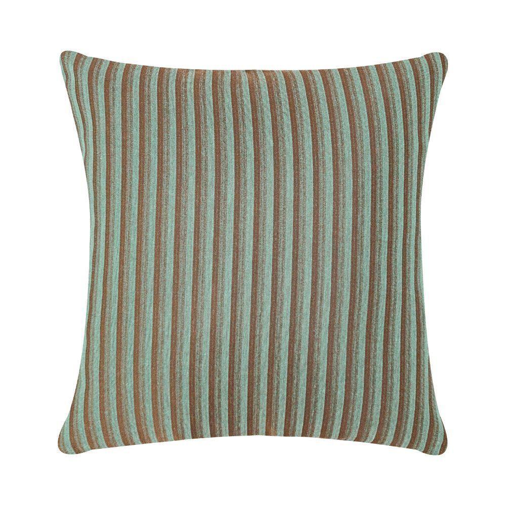 Capa De Almofada Elegance Verde Listra Pequena Valle Enxovais 1 Peça - 1